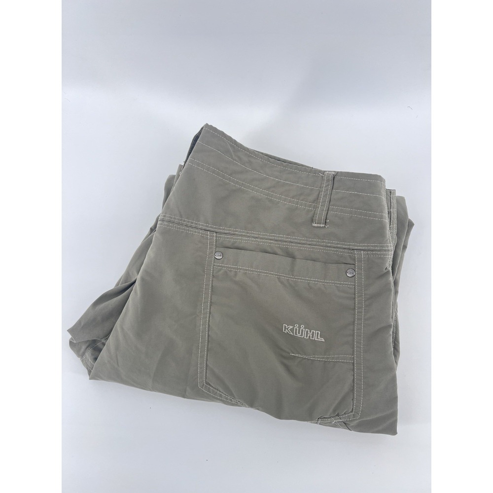 Kuhl Liberator Convertible Stealth Pants Mens 38x30 Green Zip Off Outdoor Hiking